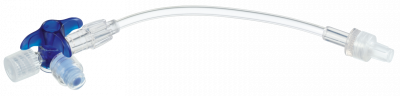 Кран 3-ходовой Дискофикс С с Сэйффлоу 360° синий линия 50 см купить оптом в Уфе