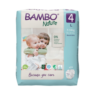 Эко-подгузники Bambo Nature 3 (4-8 кг), 52 шт купить оптом в Уфе